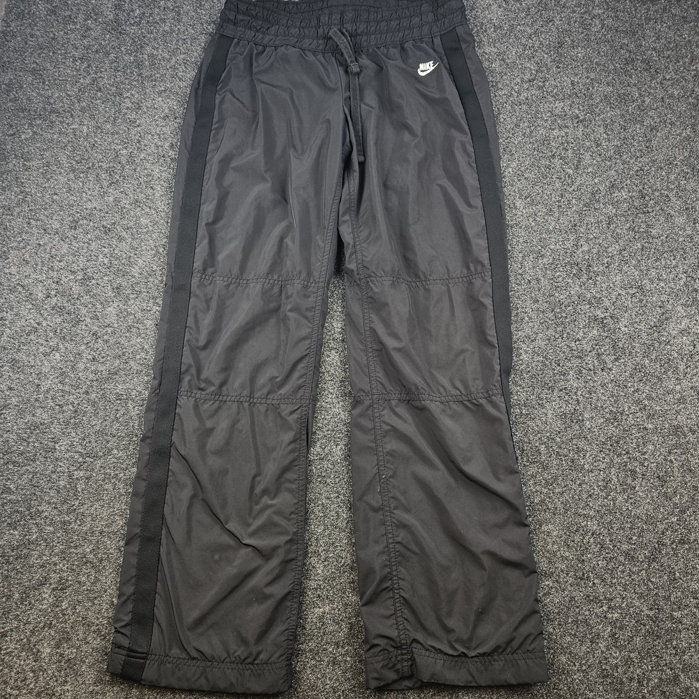 Nike Sportswear Women's Small Black Fully Lined Wind Pants Track Pants Y2K Style